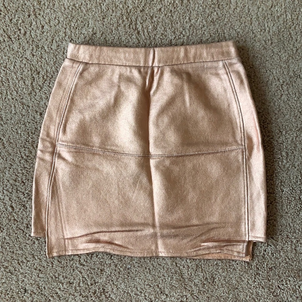 Rose gold skirt